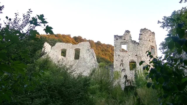 De burchtruïne Stari grad boven Samobor