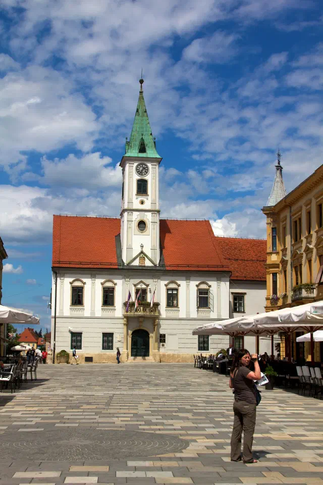 Het historische stadhuis van Varaždin