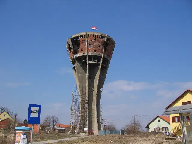 De watertoren van Vukovar